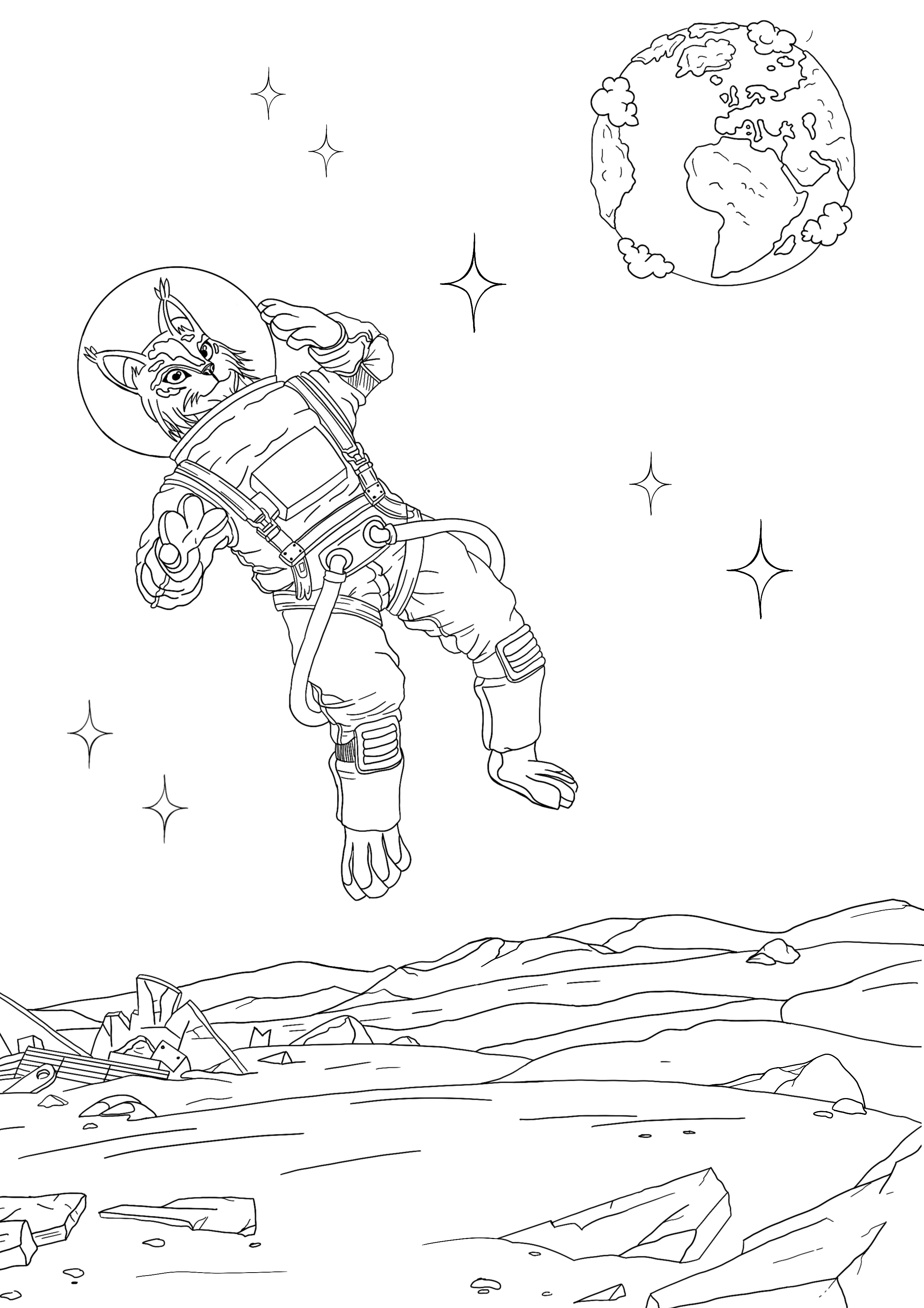 Mascotte en entier réaliste