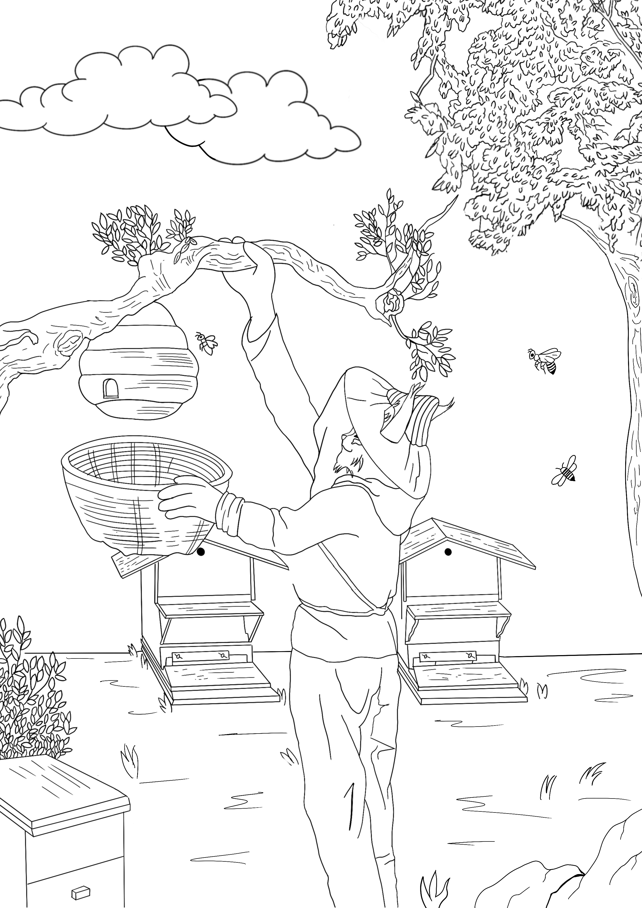 Mascotte en entier réaliste