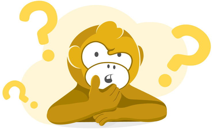 Mascotte Widilo qui refléchit